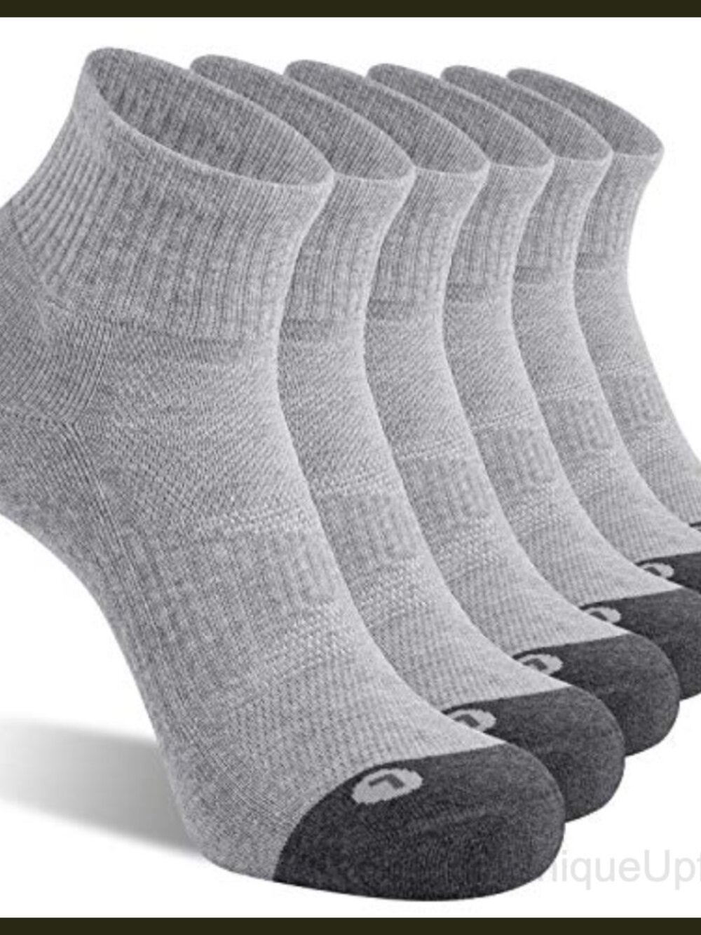 6 Pack Men's Athletic Ankle Socks Cushioned Cotton Running Sports Socks